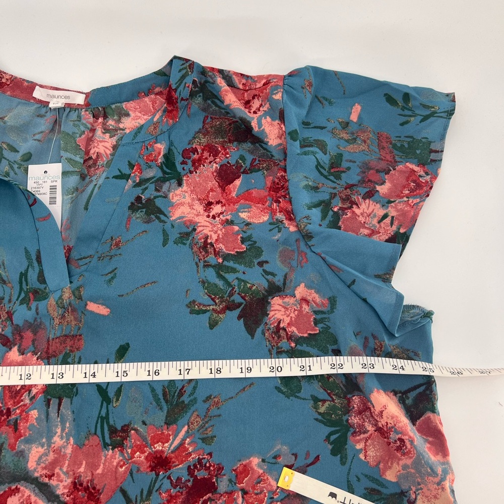 Maurice’s Atwood Flutter Sleeve Blouse new 1X - Picture 11 of 14